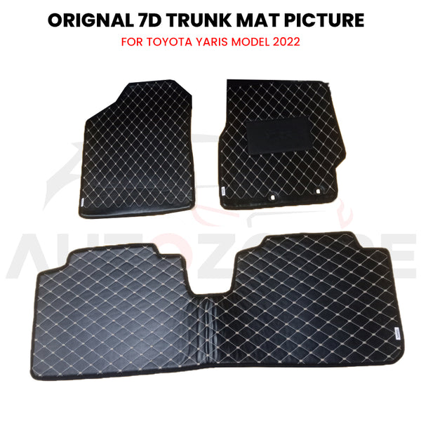 Toyota Yaris 7D Floor Mat ( Flat Style ) - Model 2020-2021