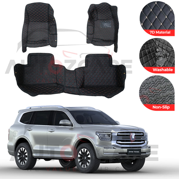 GWM Tank 500 7D Floor Mat (Tray Style) 3PCS - Model 2024-2025
