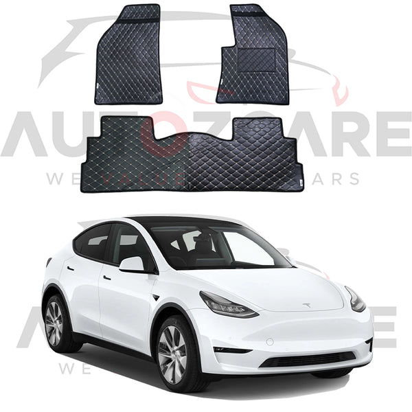 Tesla Model Y 7D Floor Mat ( Flat Style ) - Model 2020-2025