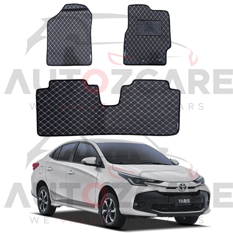 Toyota Yaris 7D Floor Mat ( Flat Style ) - Model 2020-2025
