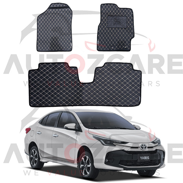 Toyota Yaris 7D Floor Mat ( Flat Style ) - Model 2020-2025