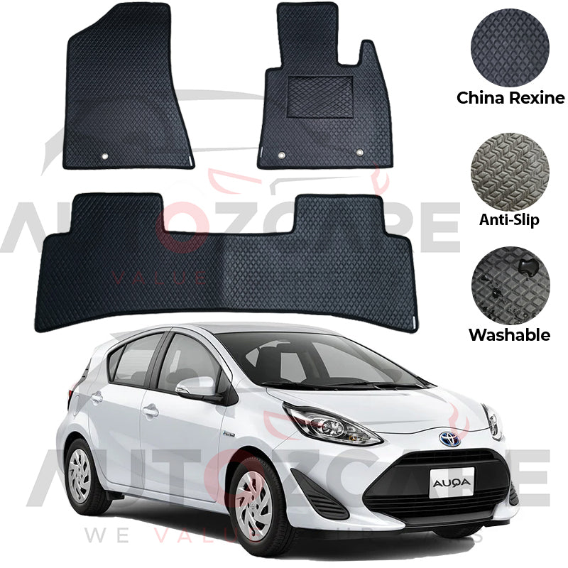 Toyota Aqua China Rexine Floor Mat 3PCS - Model 2012-2021