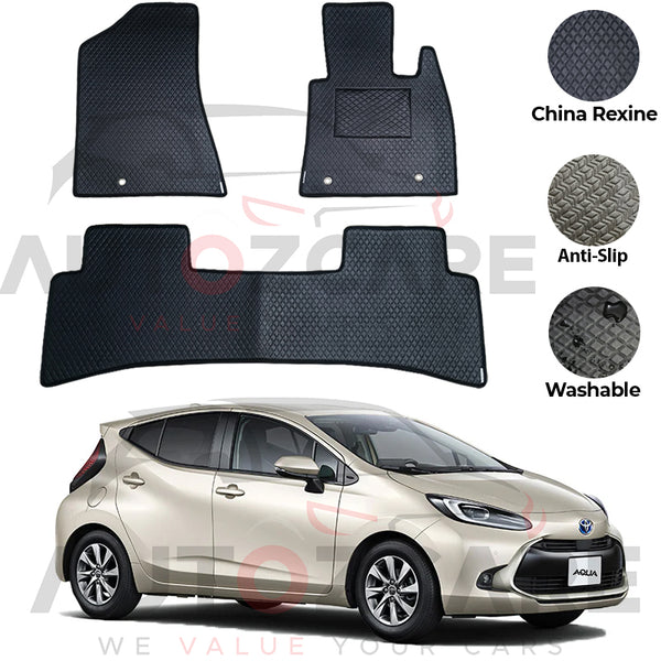 Toyota Aqua China Rexine Floor Mat 5PCS - Model 2022-2025
