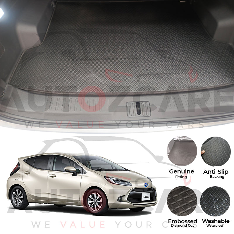 Toyota Aqua China Rexine Custom-Size Trunk Mat - Model 2022-2025