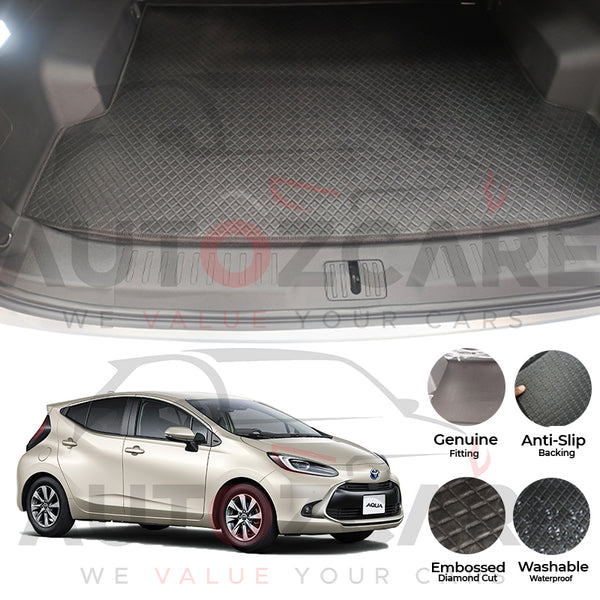 Toyota Aqua China Rexine Custom-Size Trunk Mat - Model 2022-2025