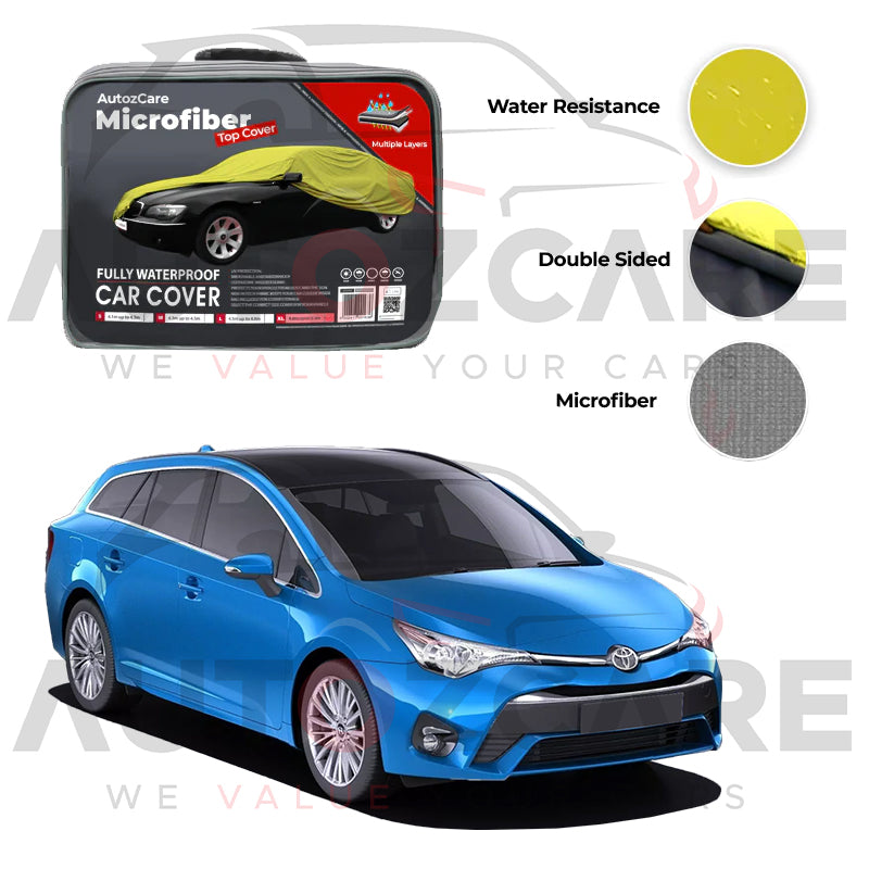 Toyota Avensis Microfiber Car Top Cover - Model 2009-2018