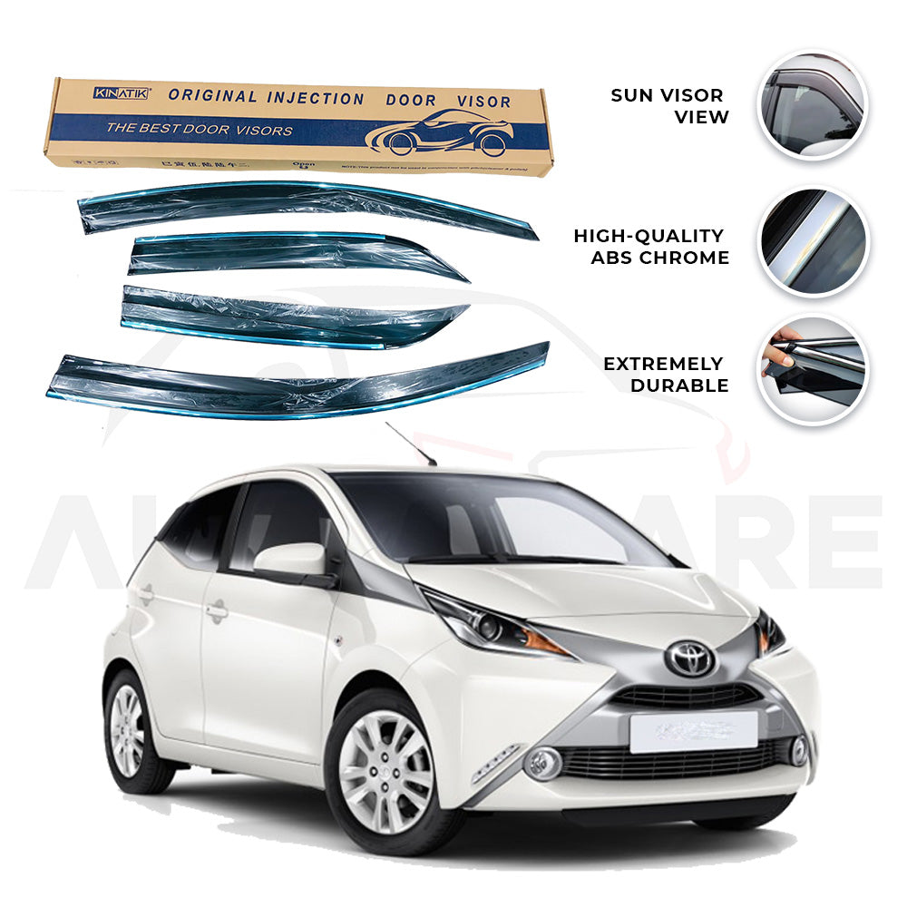 Toyota Aygo Air press sun visor with chrome model 2014-2021 - AutozCare Pakistan