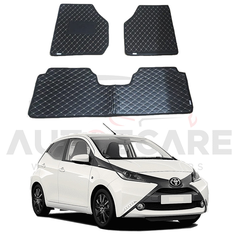 Toyota Aygo 7D Floor Mat ( Flat Style ) - Model 2014-2021 - AutozCare Pakistan