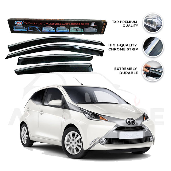 Toyota Aygo TXR Air press sun visor with chrome model 2014-2021 - AutozCare Pakistan