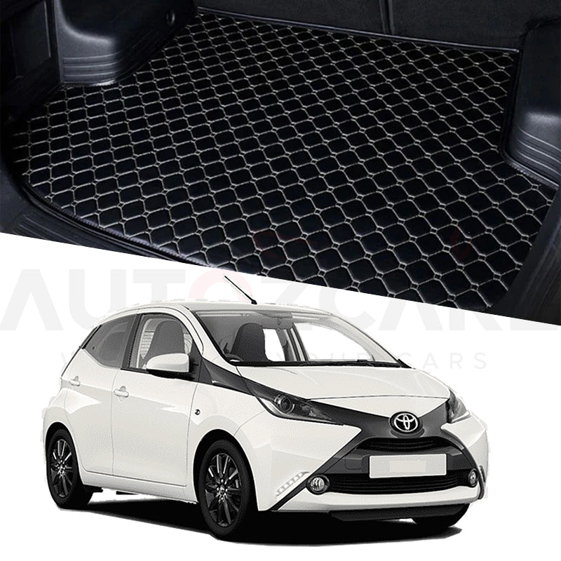 Toyota Aygo 7D Custom Car Trunk Mat - Model 2014-2021