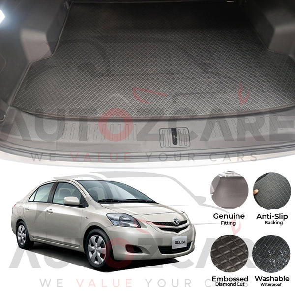 Toyota Belta China Rexine Custom-Size Trunk Mat - Model 2005-2012