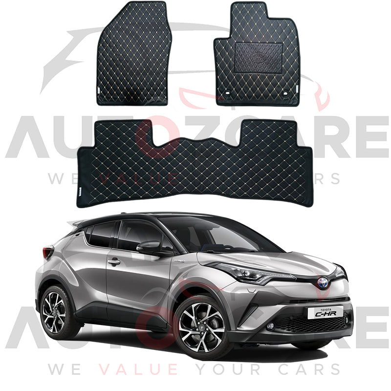 Toyota C-HR 7D Floor Mat (Flat Style) 3PCS - Model 2016-2025