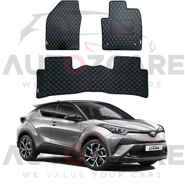 Toyota C-HR 7D Floor Mat (Flat Style) 3PCS - Model 2016-2025