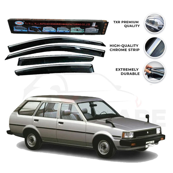 Toyota Corolla TXR Air press sun visor with chrome model 1987-1991 - AutozCare Pakistan