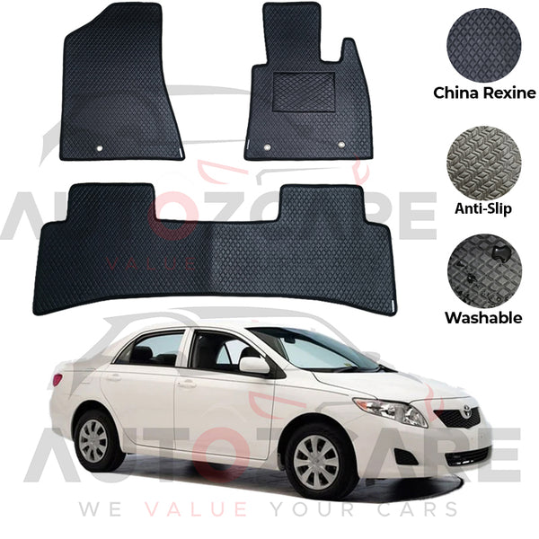 Toyota Corolla China Rexine Floor Mat 3PCS - Model 2009-2013
