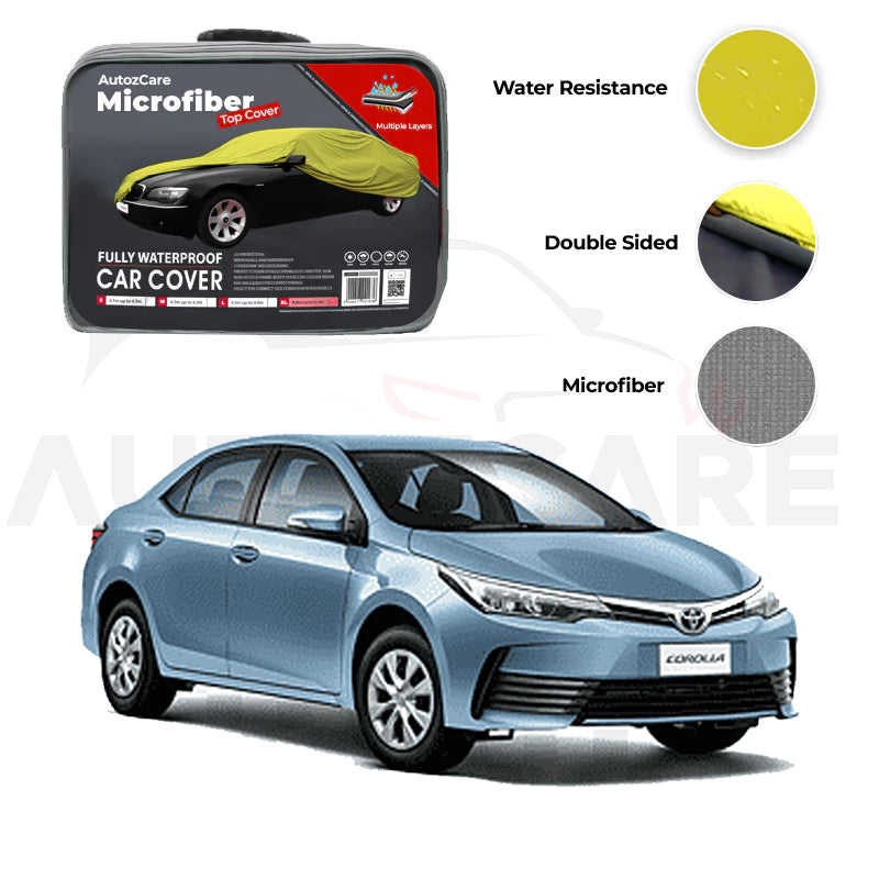 Toyota Corolla Microfiber Car Top Cover - Model 2012-2014