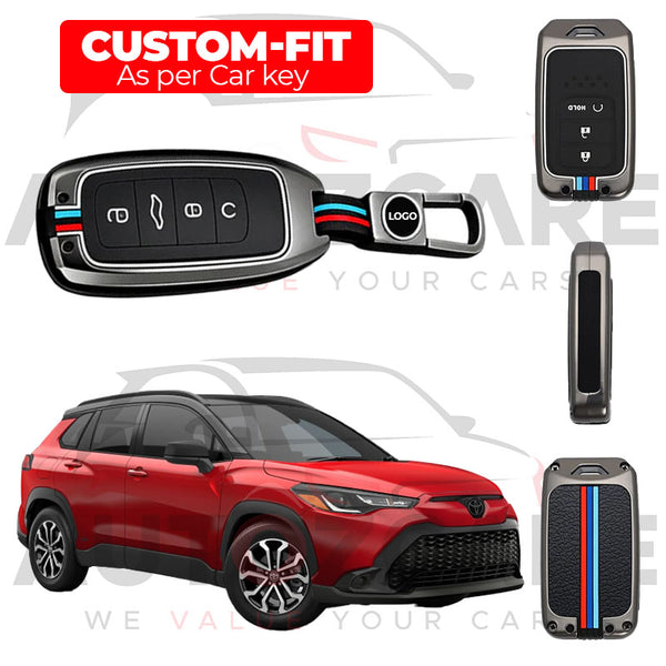 Toyota Corolla Remote Key Cover with Keychain - Model 2020-2025