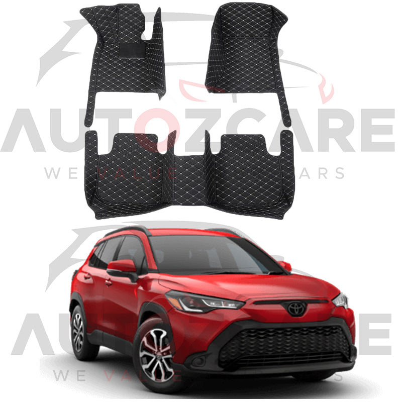 Toyota Corolla Cross 7D Floor Mat (Tray Style) 5PCS - Model 2020-2024
