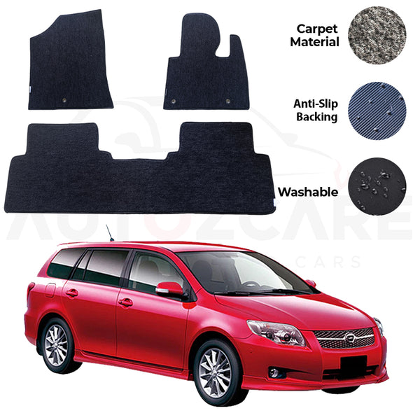 Toyota Corolla Fielder Genuine Fitting Carpet Floor Mat 3PCS - Model 2006-2012