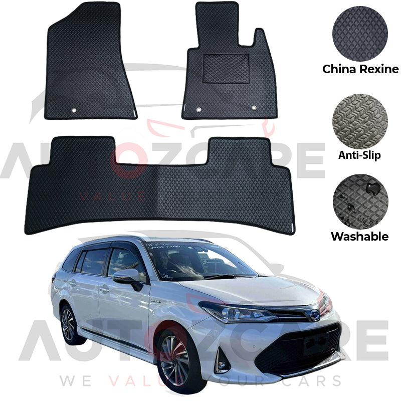 Toyota Corolla Fielder China Rexine Floor Mat 3PCS - Model 2013-2025