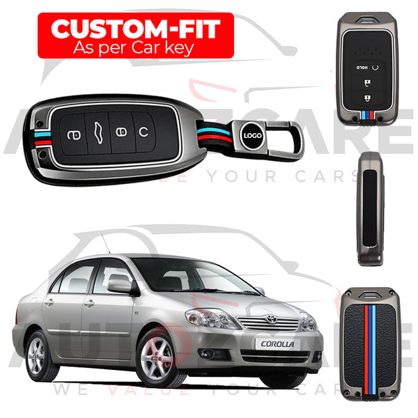 Toyota Corolla Remote Key Cover with Keychain - Model 2003-2008