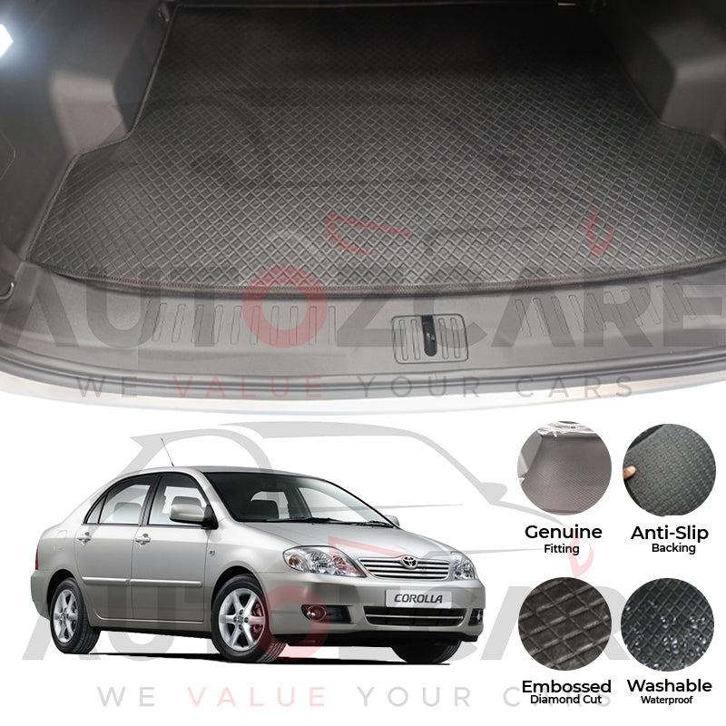 Toyota Corolla China Rexine Custom-Size Trunk Mat - Model 2003-2008