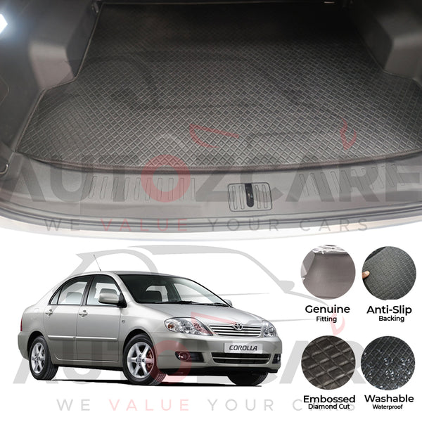Toyota Corolla China Rexine Custom-Size Trunk Mat - Model 2003-2008