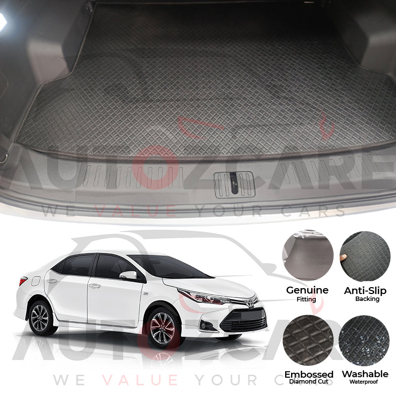 Toyota Corolla China Rexine Custom-Size Trunk Mat - Model 2014-2025