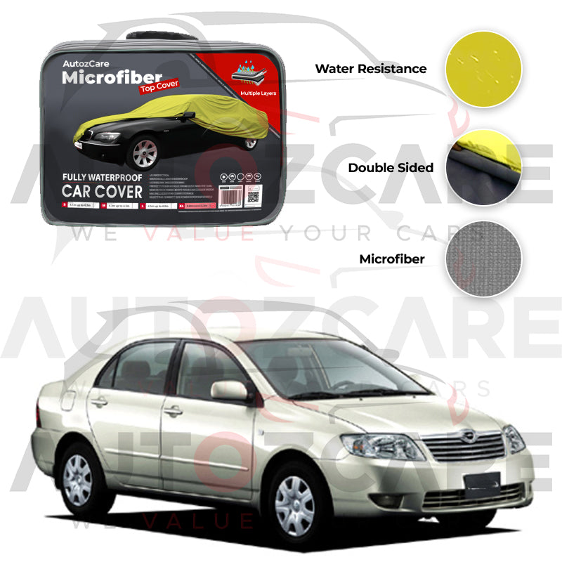 Toyota Corolla X Microfiber Car Top Cover - Model 2000-2005