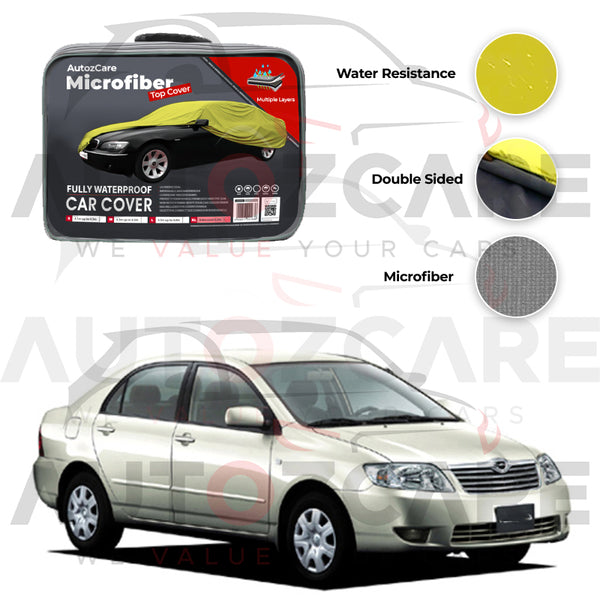 Toyota Corolla X Microfiber Car Top Cover - Model 2000-2005