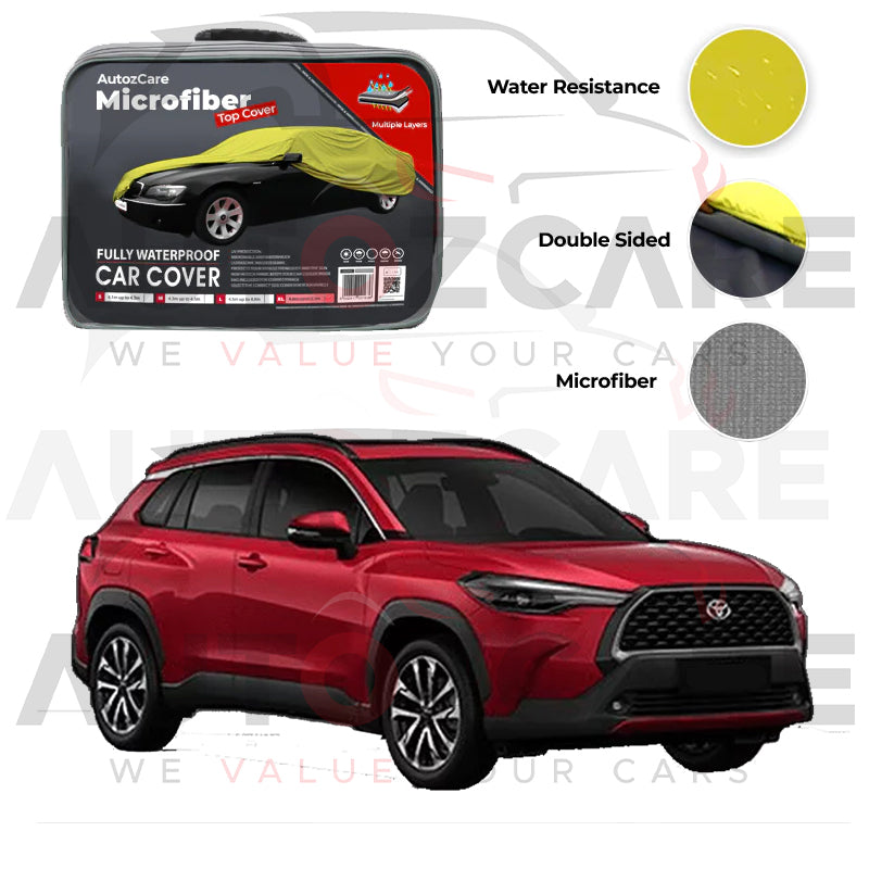 Toyota Corolla Cross Microfiber Car Top Cover - Model 2020-2025