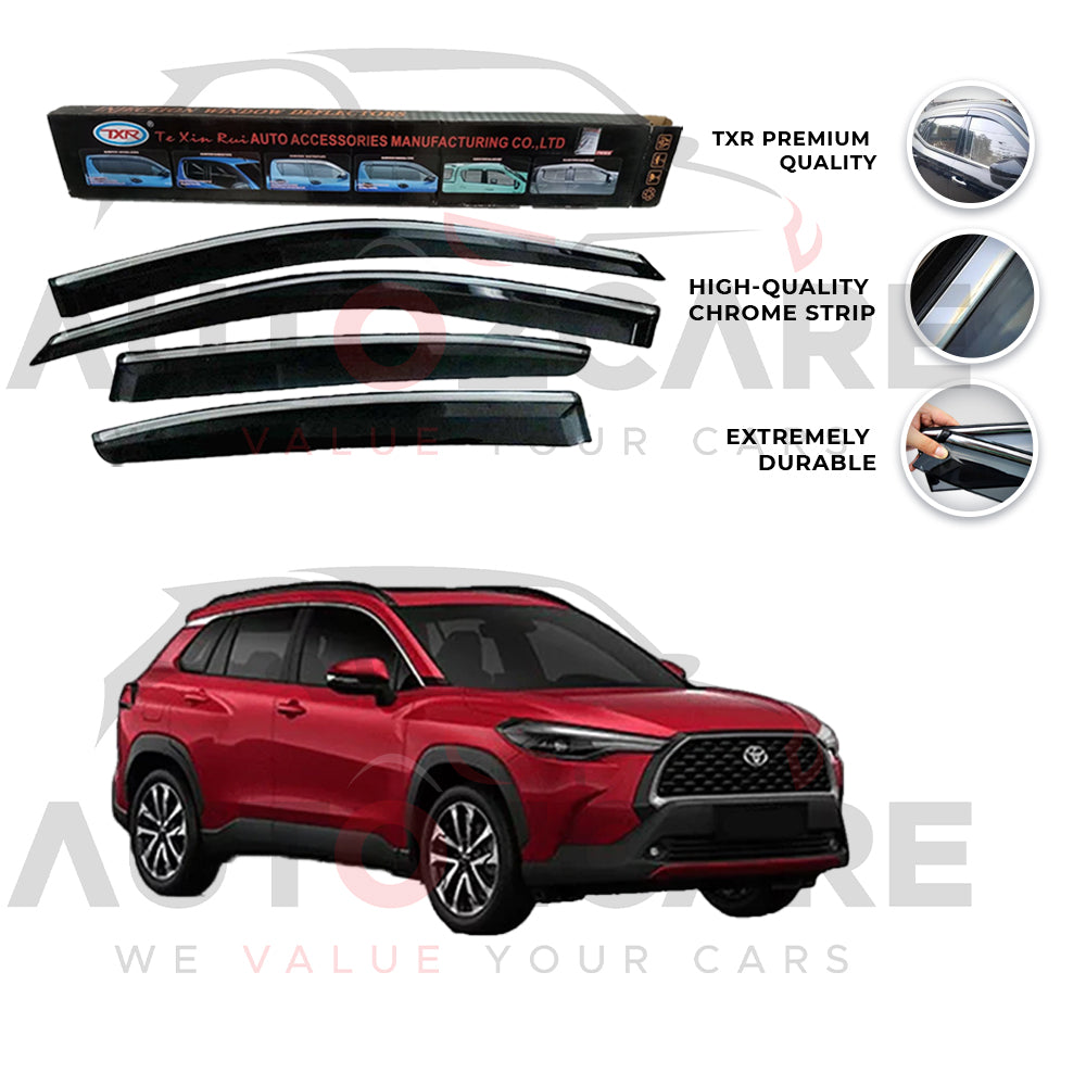 Toyota Corolla Cross  TXR Air press sun visor with chrome model 2020-2025