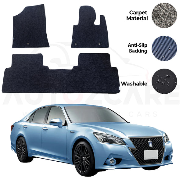 Toyota Crown Royal Saloon Genuine Fitting Carpet Floor Mat 3PCS - Model 2024