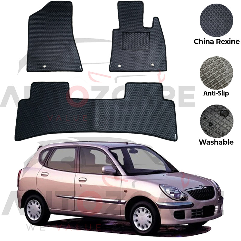 Toyota Duet China Rexine Floor Mat 3PCS - Model 1998-2004