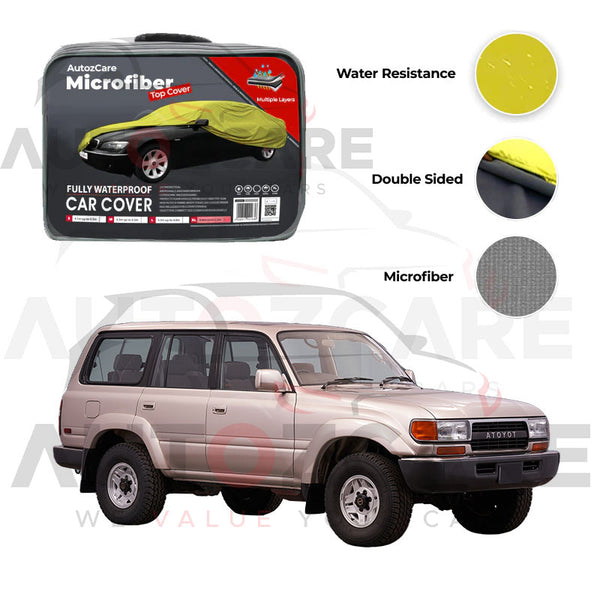 Toyota Prado FJ80 Microfiber Car Top Cover - Model 1990-1998