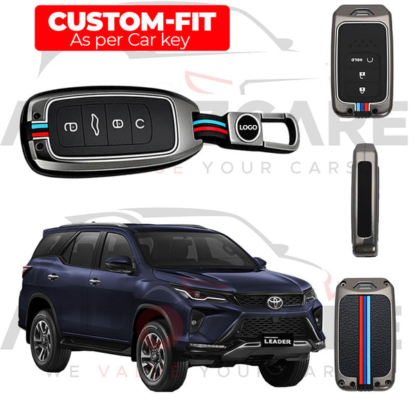 Toyota Fortuner Remote Key Cover with Keychain - Model 2017-2025