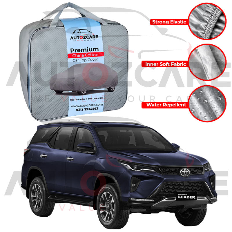 Toyota Fortuner 2017-2025 | China Cotton Top Cover | Soft Inner Fabric