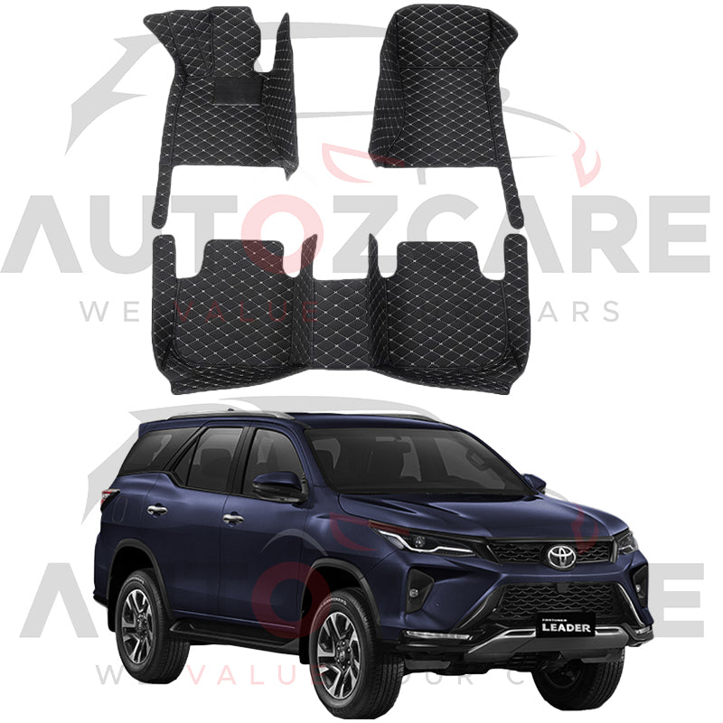 Toyota Fortuner 7D Floor Mat (Tray Style) 4PCS - Model 2017-2025