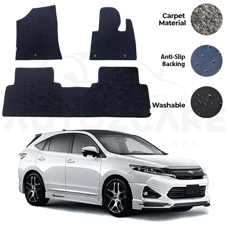 Toyota Harrier Genuine Fitting Carpet Floor Mat 3PCS - Model 2019-2022