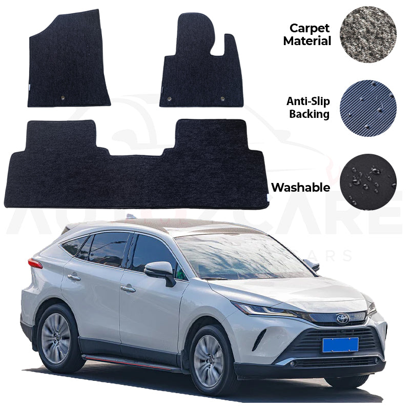 Toyota Harrier Genuine Fitting Carpet Floor Mat 3PCS - Model 2023-2025