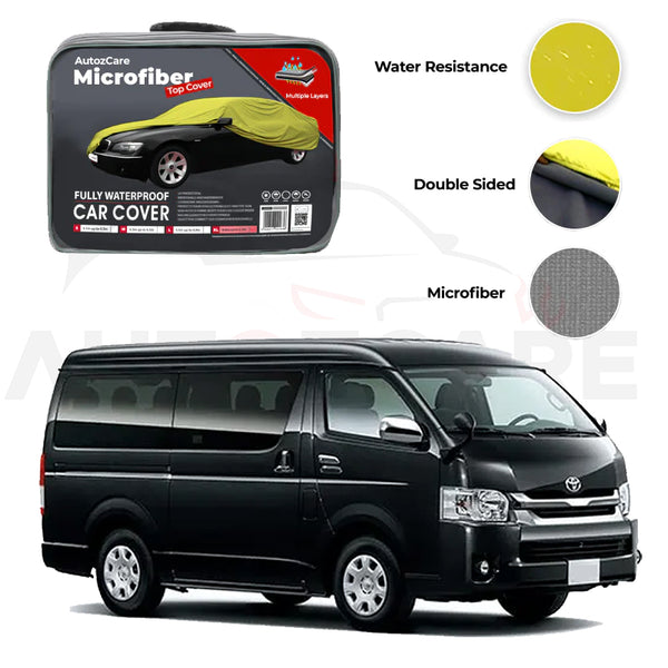 Toyota Hiace Microfiber Car Top Cover - Model 2004-2018 - AutozCare Pakistan