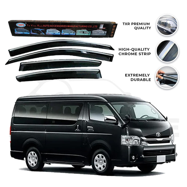 Toyota Hiace TXR press sun visor with chrome model 2004-2018 - AutozCare Pakistan