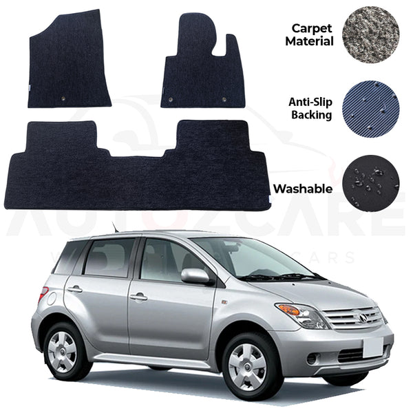 Toyota IST Genuine Fitting Carpet Floor Mat 3PCS - Model 2002-2005