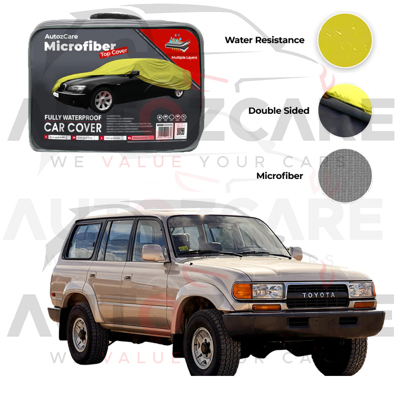 Toyota Land Cruiser Microfiber Car Top Cover - Model 1990-1998