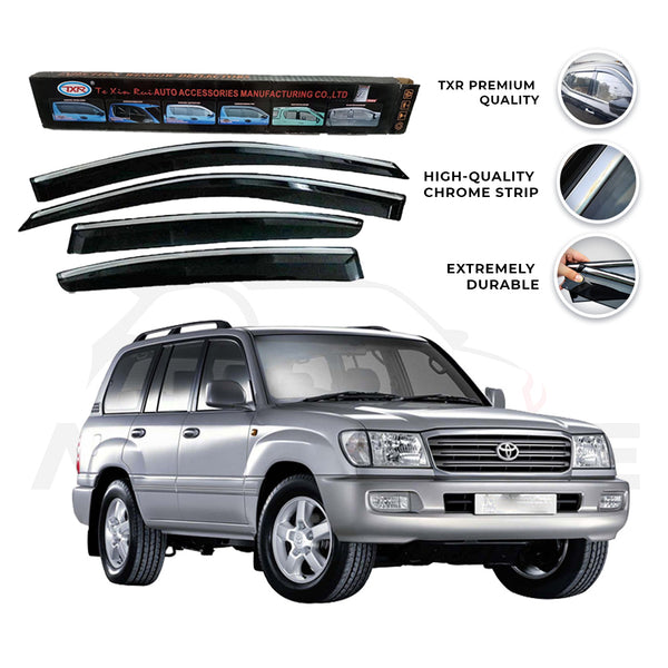 Toyota Land Cruiser TXR Air press sun visor with chrome model 1998-2007 - AutozCare Pakistan