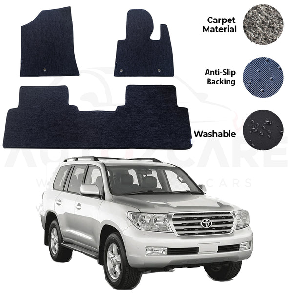 Toyota Land Cruiser Genuine Fitting Carpet Floor Mat 3PCS - Model 1998-2007