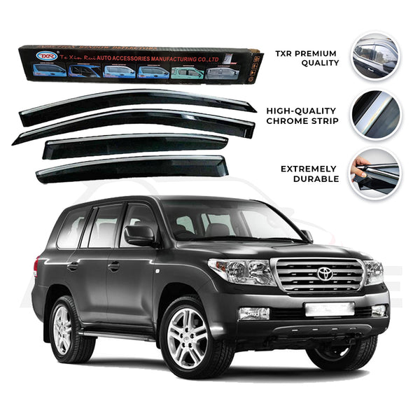 Toyota Land Cruiser TXR Air press sun visor with chrome model 2007-2015 - AutozCare Pakistan