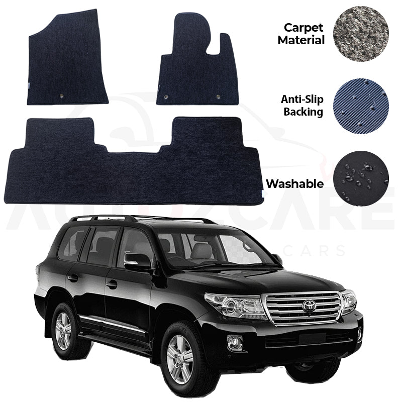 Toyota Land Cruiser Genuine Fitting Carpet Floor Mat 3PCS - Model 2007-2015