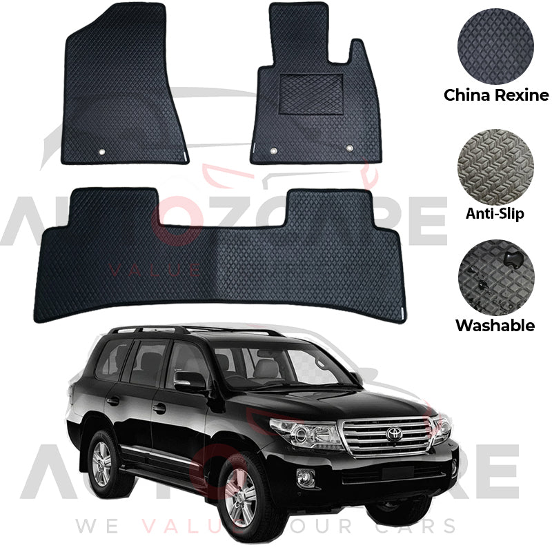 Toyota Land Cruiser LC200 V8 China Rexine Floor Mat 3PCS - Model 2007-2015