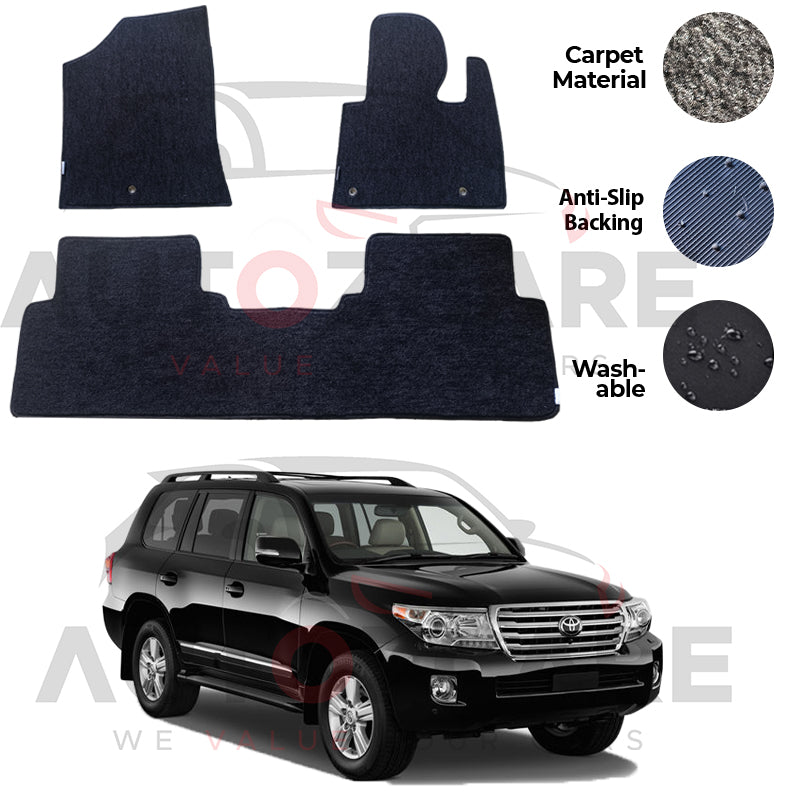 Toyota Land Cruiser LC200 V8 Genuine Fitting Carpet Floor Mat 3PCS - Model 2007-2015